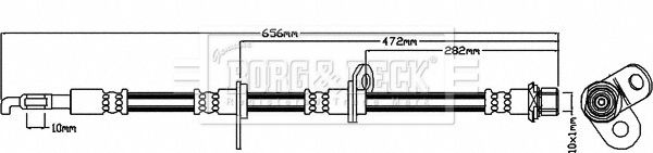 BORG & BECK Pidurivoolik BBH8063